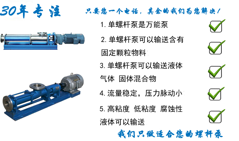 G單螺桿泵 G單螺桿泵