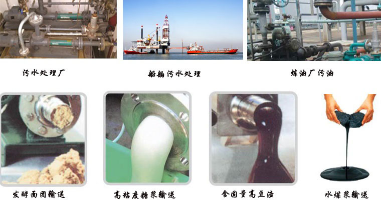 G系列單螺桿泵適用范圍 G系列單螺桿泵適用范圍